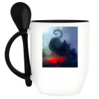 Кружка с ложкой