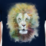 Лев, акварель