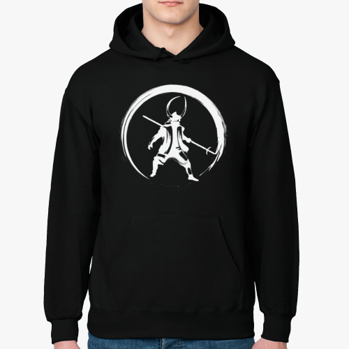 Толстовка худи с принтом Самурай (samurai)