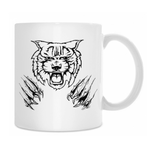 Кружка с принтом Тигр