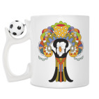 Кружка с футбольным мячиком