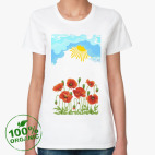 Женская футболка органик