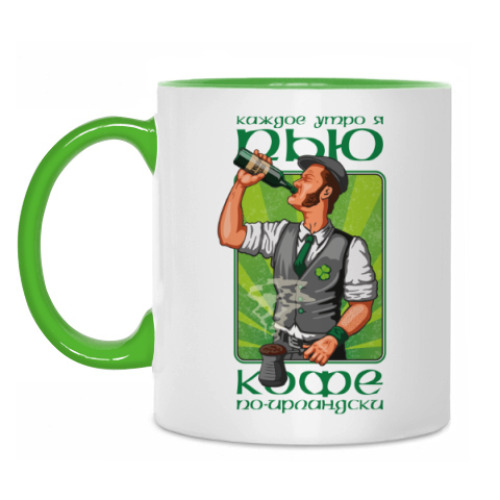 Кружка с принтом Кофе по-ирландски