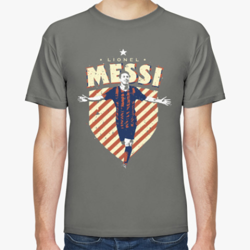 Футболка с принтом Лионель Месси. Барселона