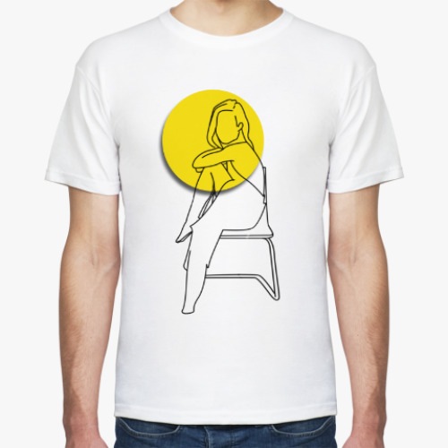 Футболка с принтом Абстрактное солнце