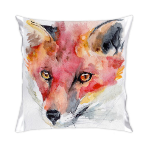 Подушка с принтом Лис