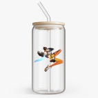 Банка с бамбуковой крышкой