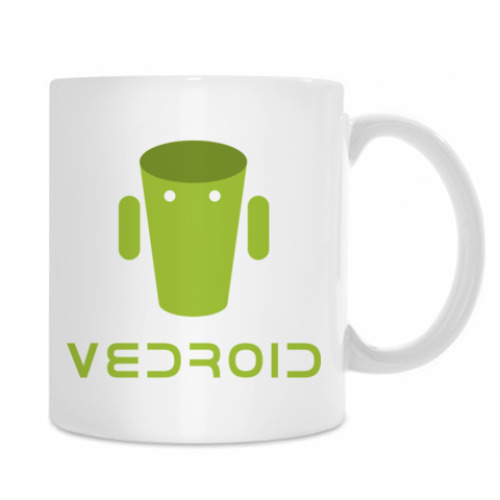 Кружка с принтом Ведроид