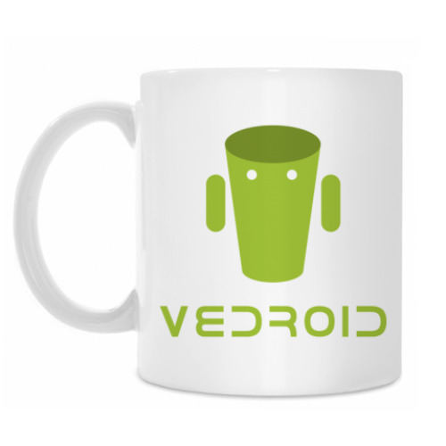 Кружка с принтом Ведроид