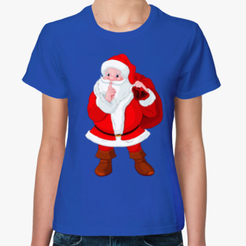 Женская футболка Санта Клаус