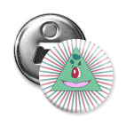 Магнит-открывашка 58 мм Покемон-масон Бульбазавр