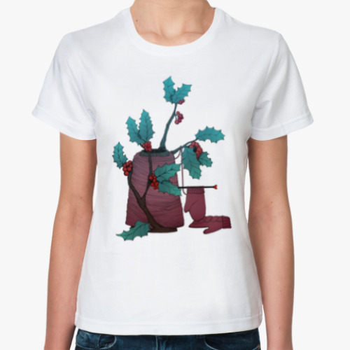 Классическая футболка с принтом Сказки остролиста