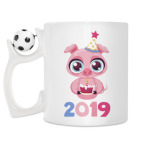 Кружка с футбольным мячиком