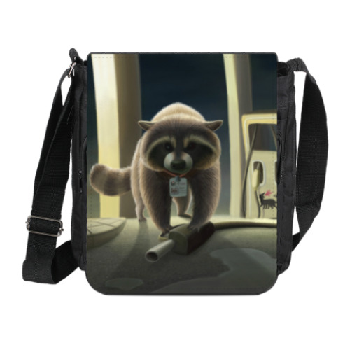 Сумка на плечо (мини-планшет) с принтом Бензинчику?