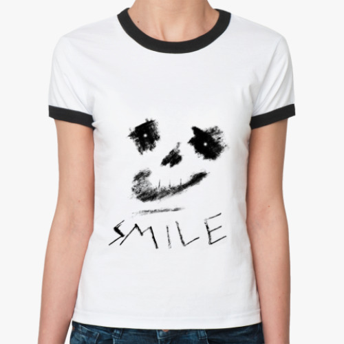 Женская футболка Ringer-T Smile