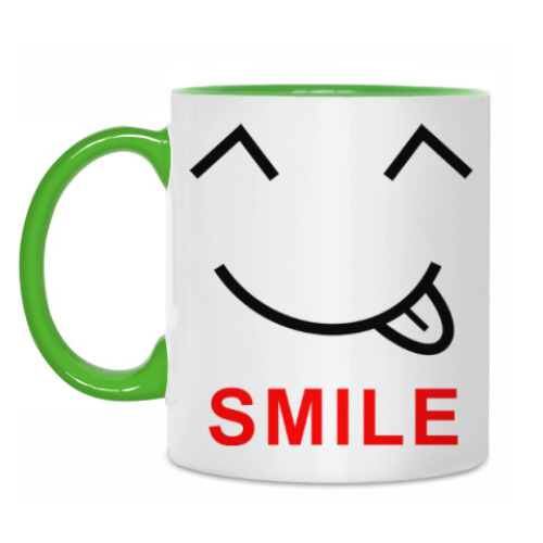 Кружка с принтом Улыбнись