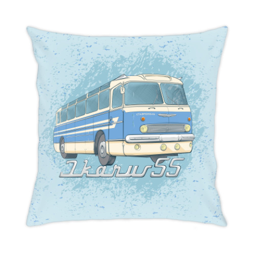 Подушка с принтом IKARUS 55