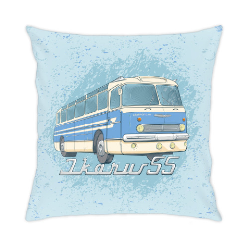 Подушка с принтом IKARUS 55
