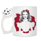 Кружка с футбольным мячиком