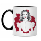 Кружка двухцветная