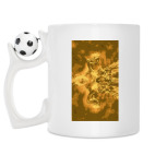 Кружка с футбольным мячиком