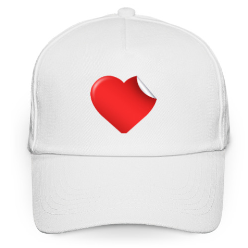 Кепка бейсболка с принтом  'Стикер любви'