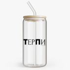 Банка с бамбуковой крышкой