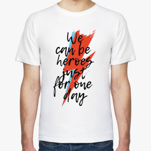 Футболка Heroes. Дэвид Боуи