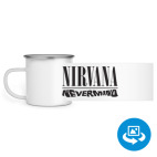 Кружка металлическая белая (круговая запечатка)