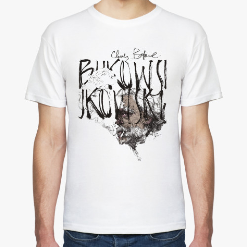 Футболка с принтом BUKOWSKI