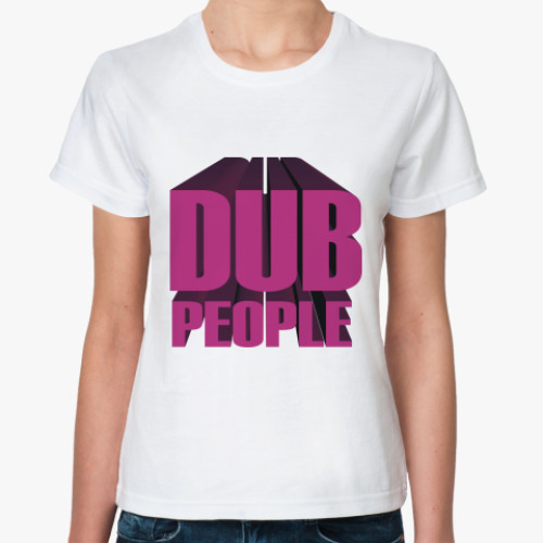 Классическая футболка с принтом dubstep