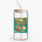 Банка с бамбуковой крышкой