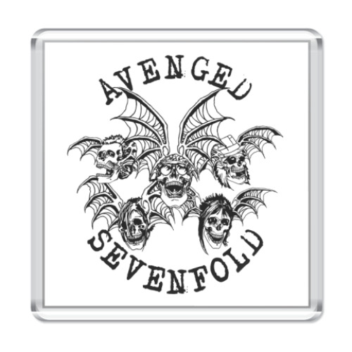 Магнит с принтом  Avenged Sevenfold