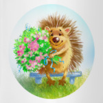 Ёжик с букетом