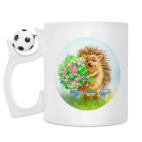 Кружка с футбольным мячиком