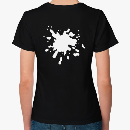 Женская футболка с принтом А у вас вся спина белая