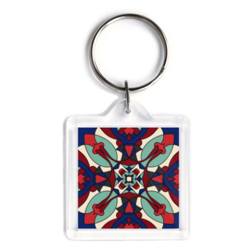 Брелок с принтом Яркий геометрический узор