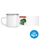 Кружка металлическая белая (круговая запечатка)