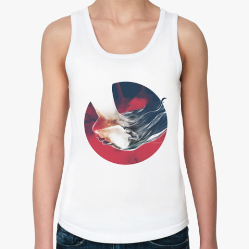 Женская майка с принтом женщина