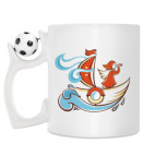 Кружка с футбольным мячиком
