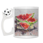 Кружка с футбольным мячиком