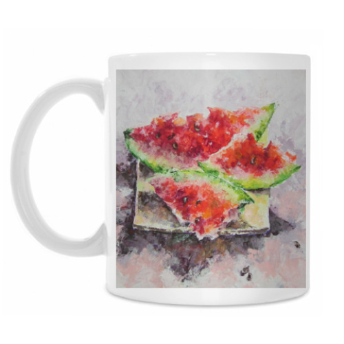 Кружка с принтом 'Арбуз'