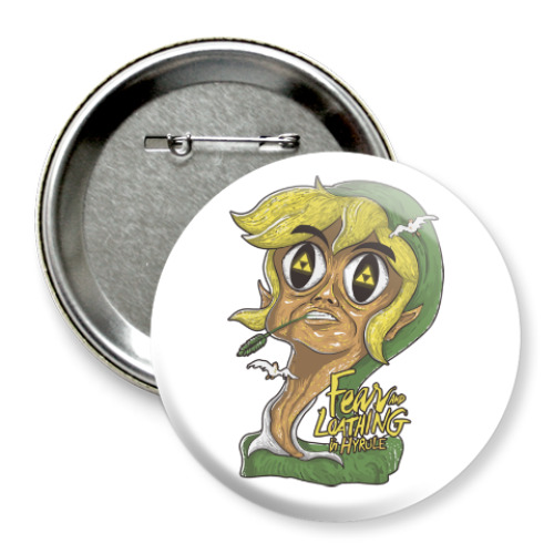 Значок 75мм с принтом Страх и ненависть в Хайрул