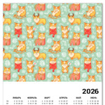 Собака корги к новому году готова