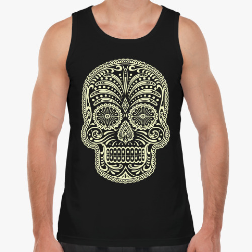 Майка с принтом Череп