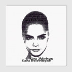 Холст 50 х 50 см Cara Delevingne/Кара Делевинь