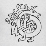 Кельтский узор (олень)