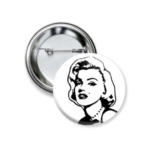 Значок 37мм Мэрилин Монро
