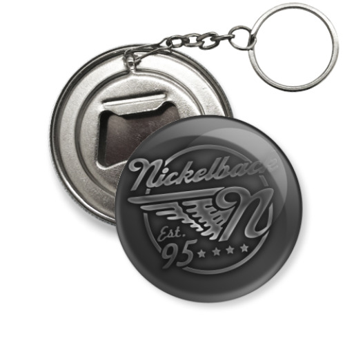 Брелок-открывашка с принтом Nickelback