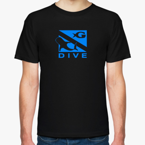 Футболка с принтом Глубокое Погружение
